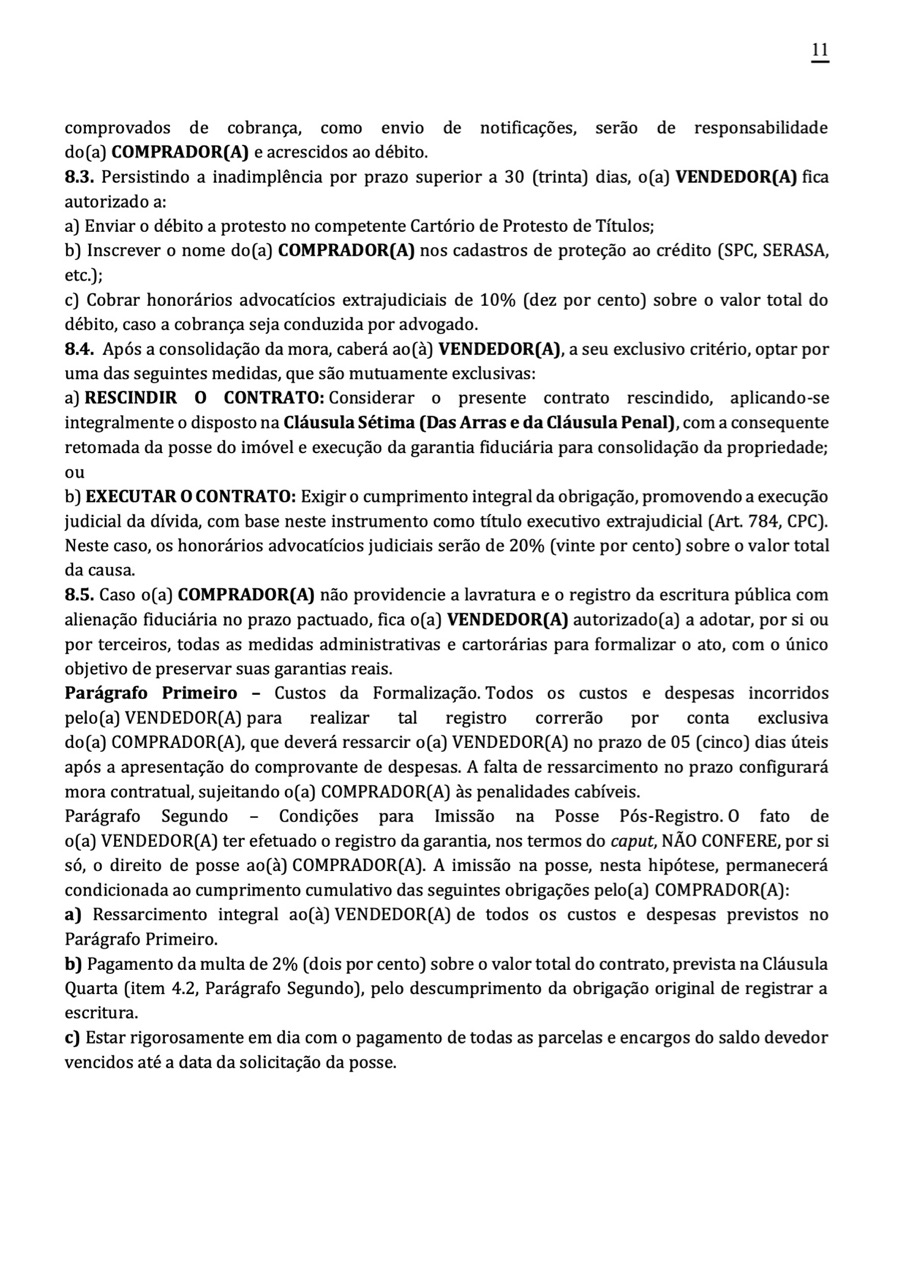 Página 11 do contrato