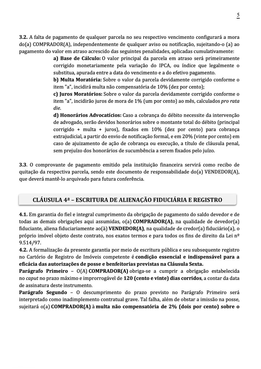 Página 5 do contrato