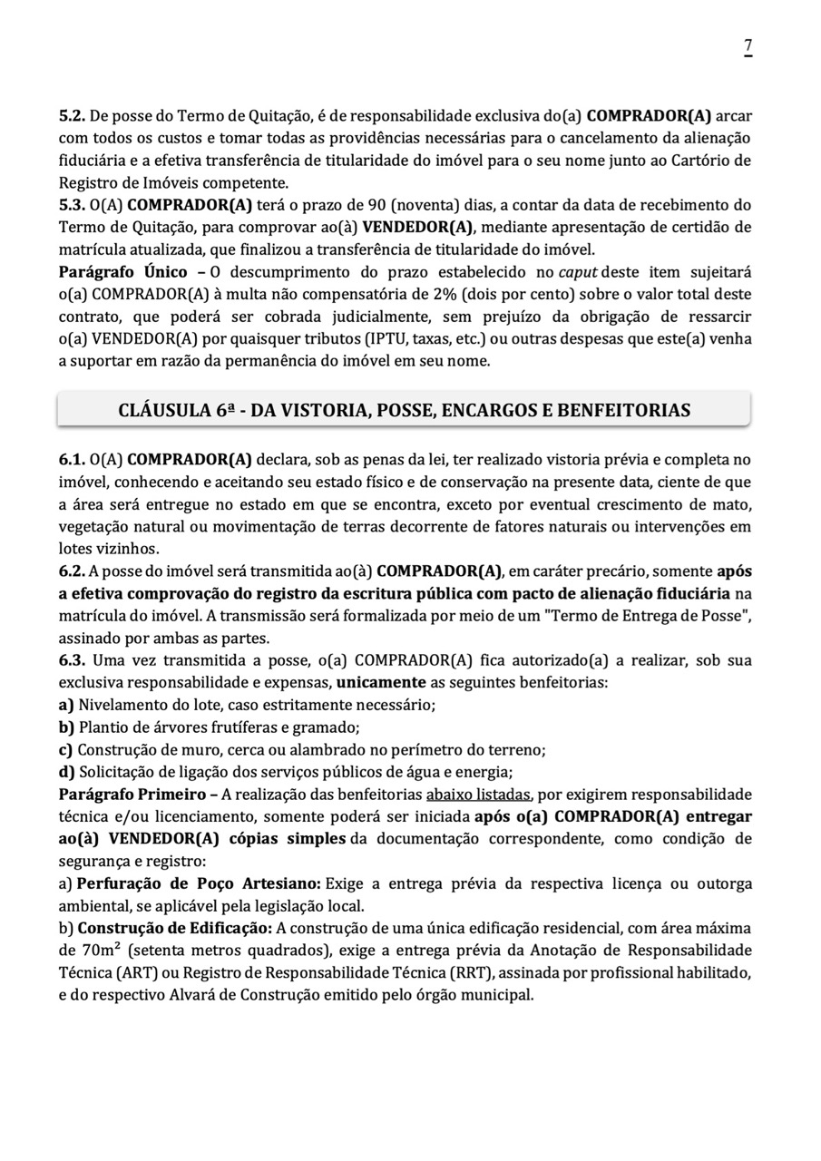 Página 7 do contrato