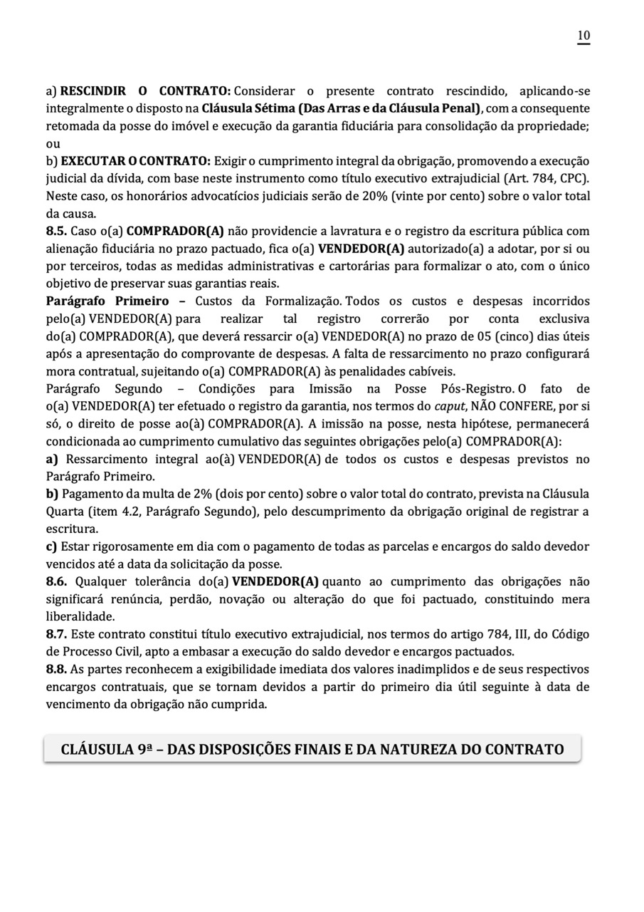 Página 10 do contrato