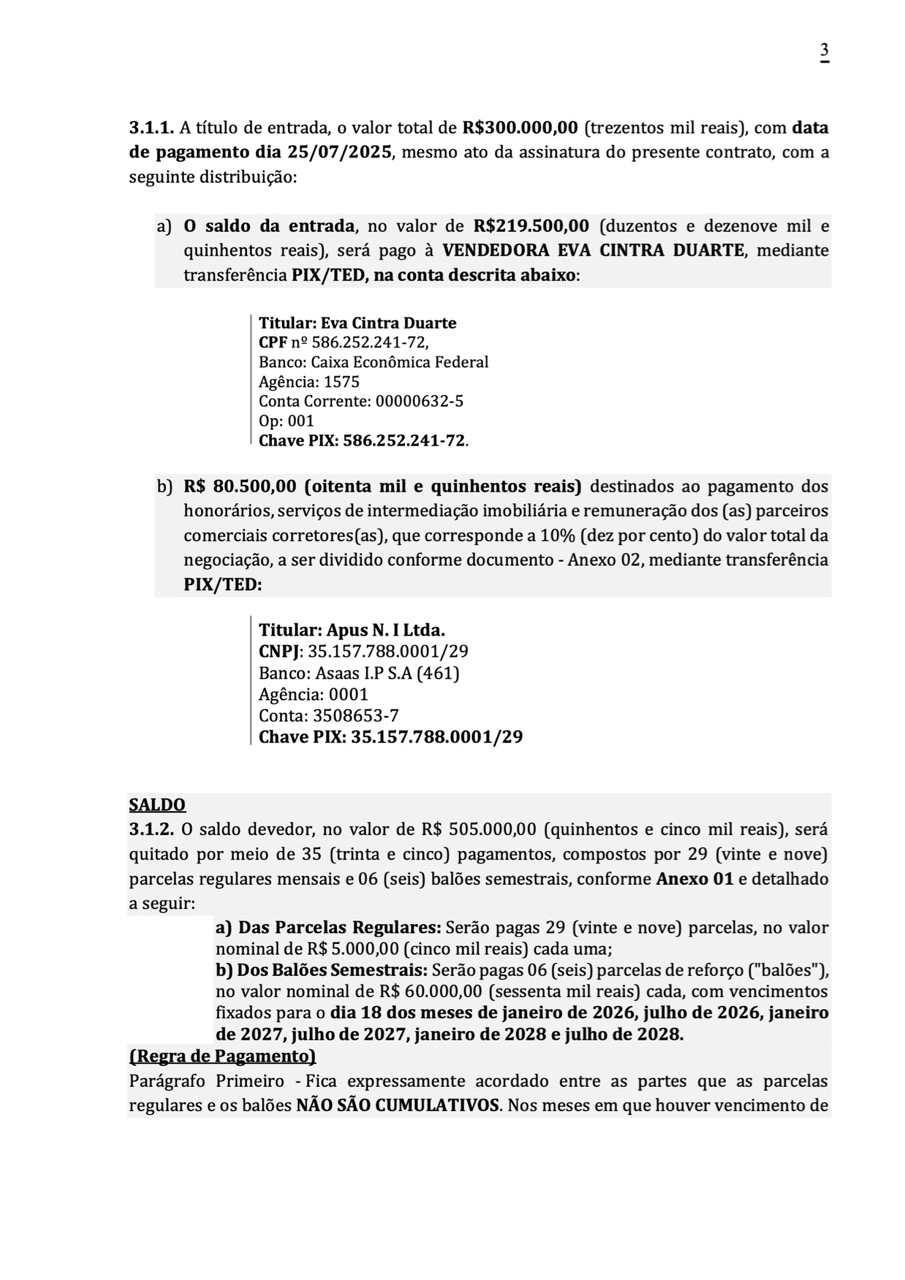 Página 3 do contrato