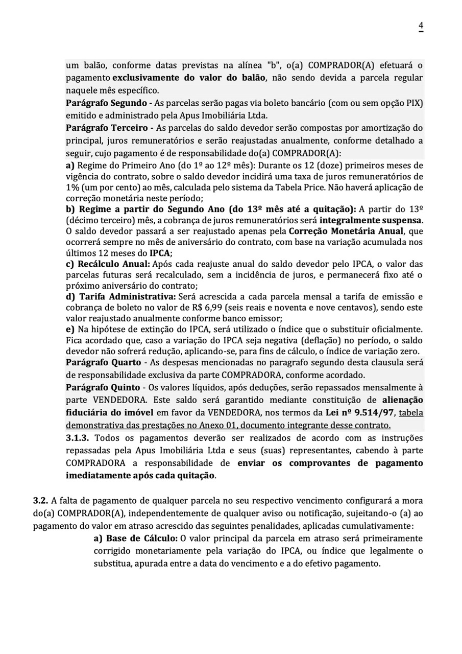 Página 4 do contrato
