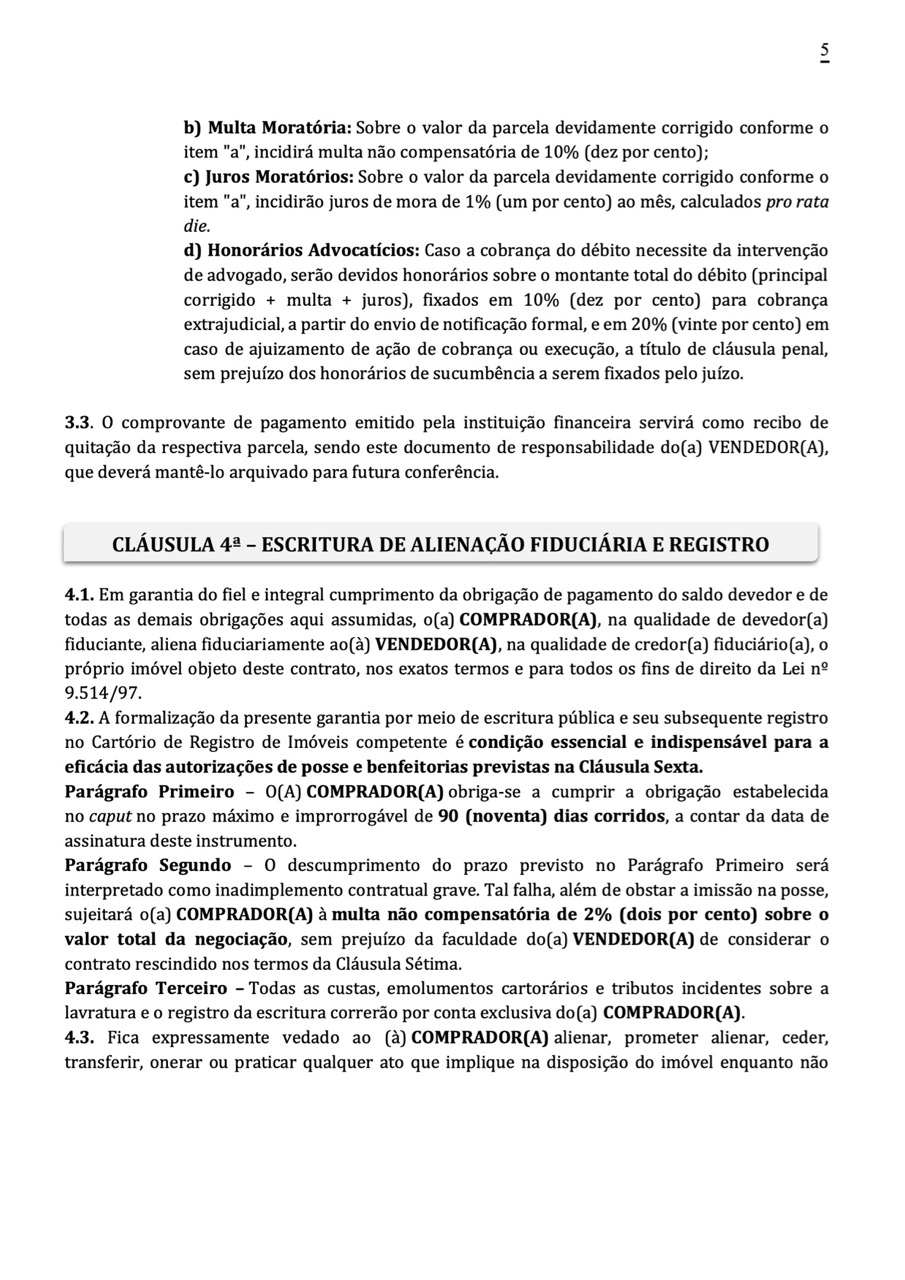 Página 5 do contrato