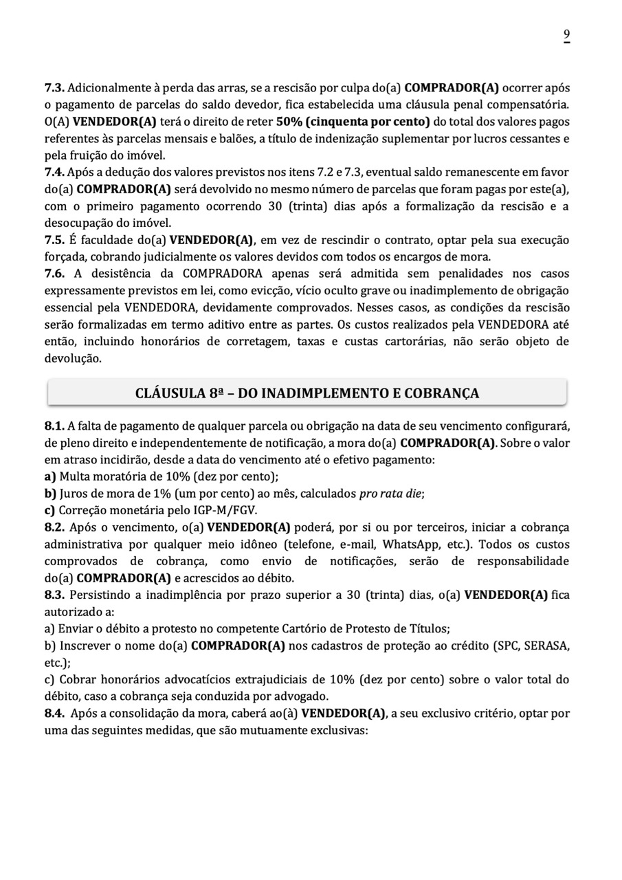 Página 9 do contrato